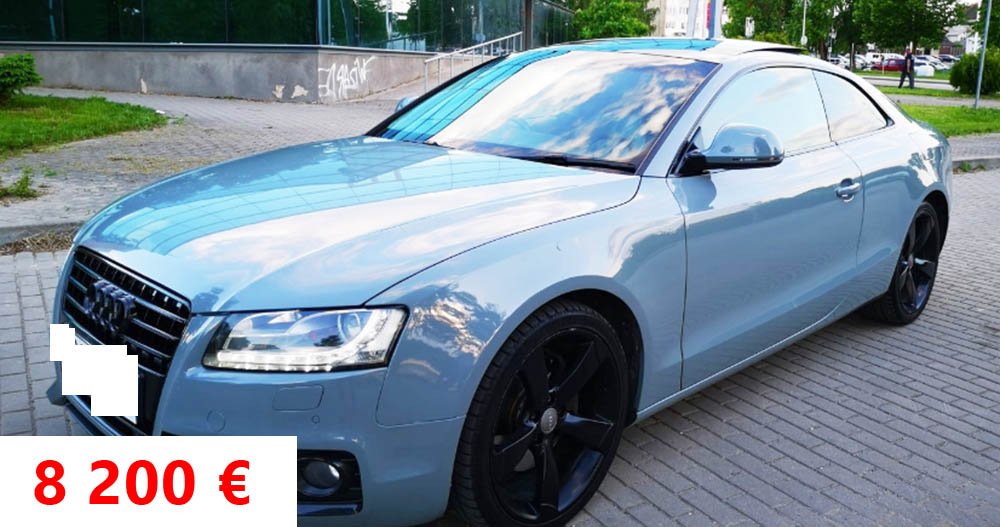 цена Audi A5 в Литве