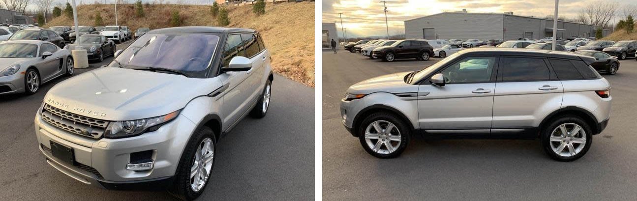 стоимость Land Rover Range Rover Evoque Pure 27000 долларов в США